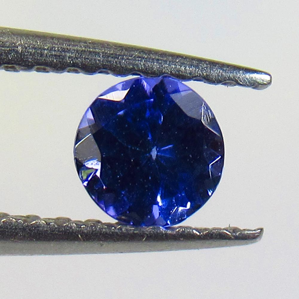 0.31 Ctw Natural Tanzanite Round Cut: No Reserve! Title: 0.31 Ctw Natural Tanzanite Round Cut Stone Clarity: VVS Gemstones: Tanzanite Carat Weights: 0.31 Size/Dimensions: 4.20 x 4.20 x 2.70 mm Additional Information: Top Quality Luster / 