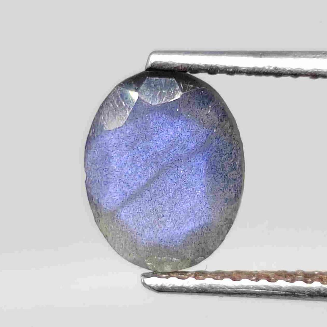 1.45 ct Natural Faceted Labradorite: No Reserve! Gemstones: Labradorite Carat Weights: 1.45 ct Size/Dimensions: 9 X 7 mm Origin : Labrador Shipping: Domestic: Flat-rate of $7.00 to anywhere within the contiguous U.S. International: Forei