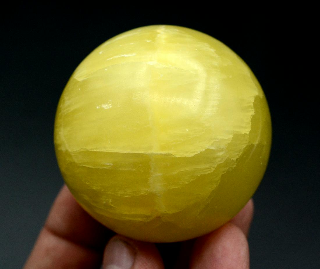 288 Gram Beutiful Healing Sphere Lemon Calcite (1 of 4)