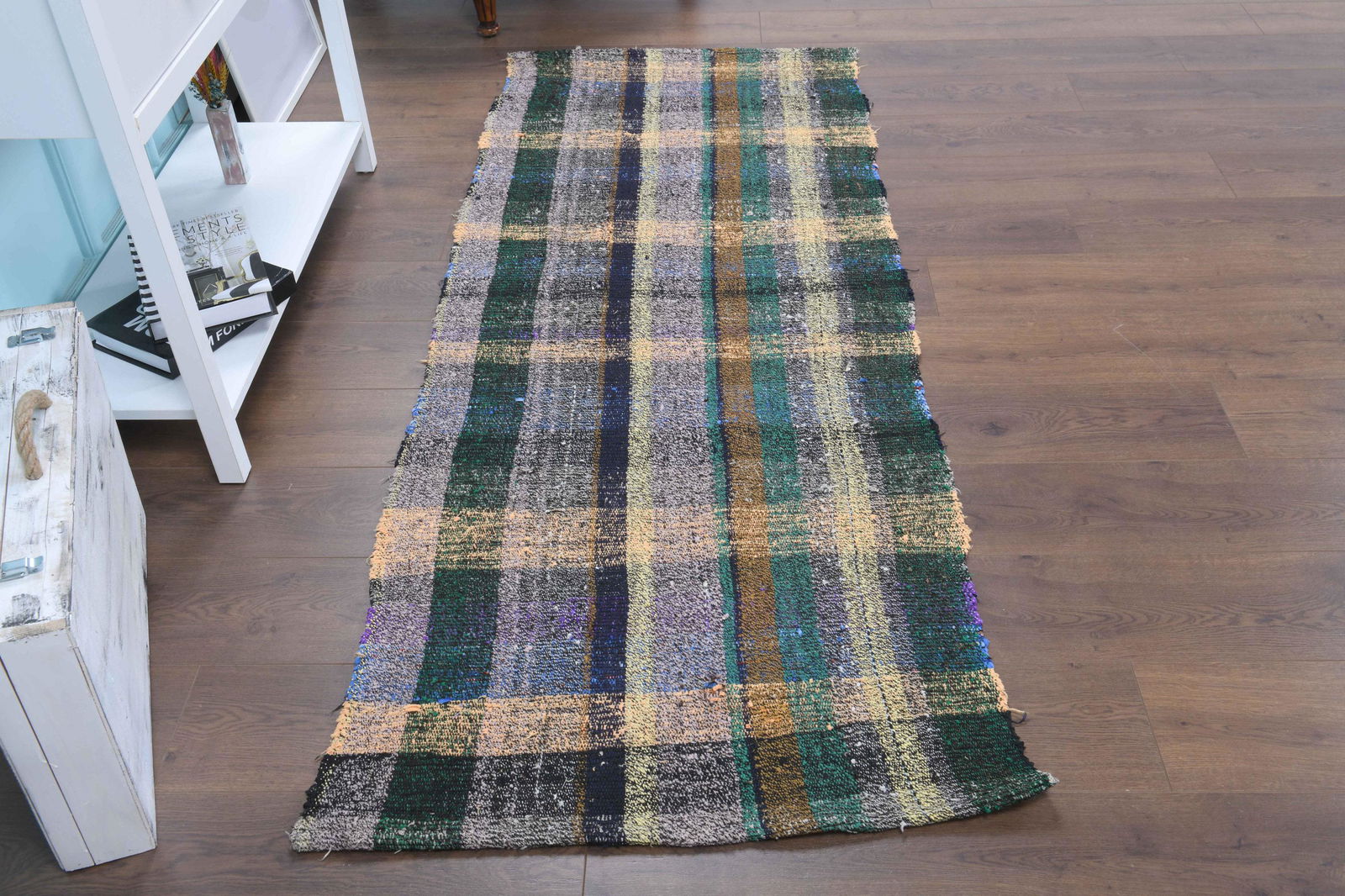 2'8x6'9 ft, STRIPED KILIM, BOHO Rug, Turkish Rug, Rug: Title: 2'8x6'9 ft, STRIPED KILIM, BOHO Rug, Turkish Rug, Rug Runner, Vintage Rug, Throw Runner Origin: Turkey Date/Period: 1960 - 1970 Material: Wool and Cotton Dimension: Length: 6.9 feet Width: 2.8