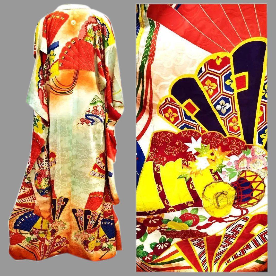 Antique Japanese Kimono Gold Embroidery amazing (1 of 7)