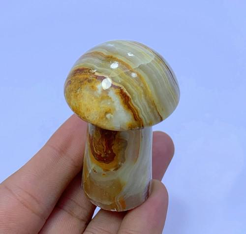 445 Carats Amazing Polished Onyx Mashroom Healing: Title: 445 Carats Amazing Polished Onyx Mashroom Healing Mineral Treatment: Natural Carat Weights: 445 Carat Size/Dimensions58x30x30 mm Origin: Pakistan Reserve: $20.00 Shipping: Domestic: Flat-rate o