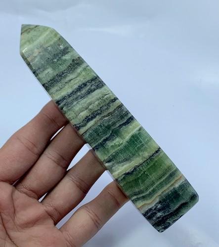 1595 Carats Stunning Polished Green Calcite Tower (1 of 4)