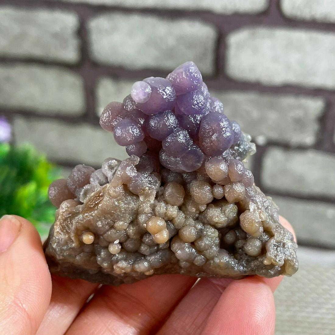 Natural grape agate chalcedony crystal mineral samples (1 of 7)