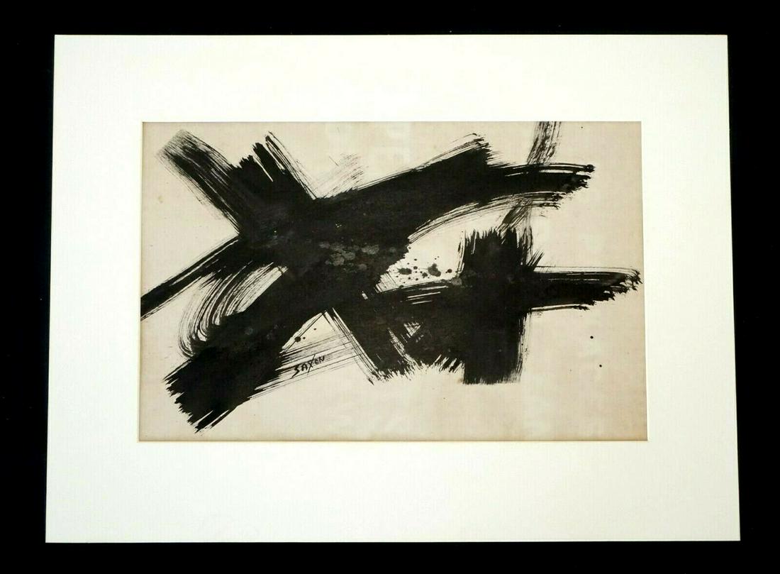 California B&W Abstract Painting Dorothy Saxon Wegner (1 of 12)