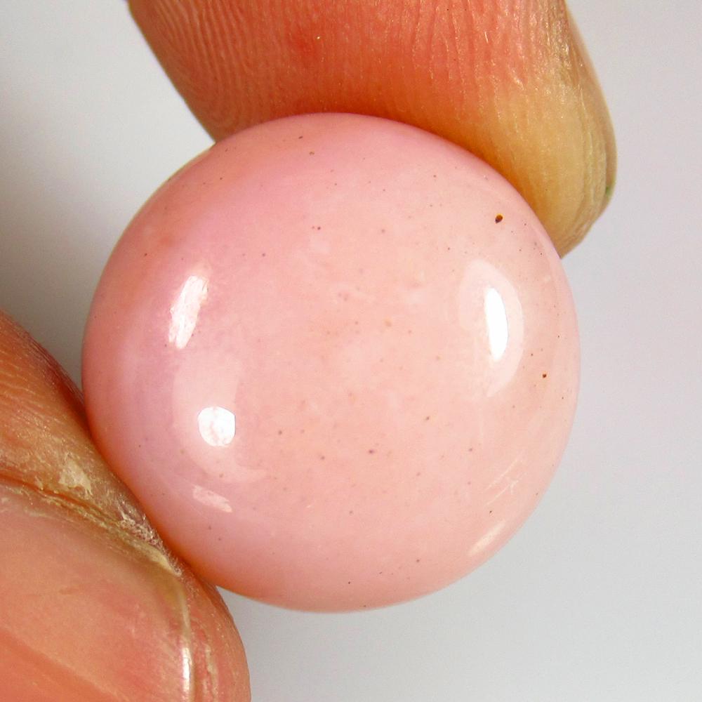 8.80 Ctw Natural Pink Opal Round Cab (1 of 2)