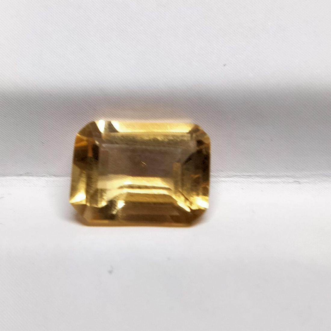Natural Emerald Cut 1.59 Carats Citrine Loose Gemstone (1 of 9)