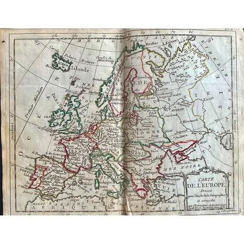 Europe 1780, by J. de la Porte, Paris (1 of 1)