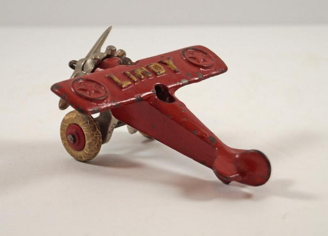 Single Prop Airplane Lindy Cast Iron Hubley Toy (1 of 6)