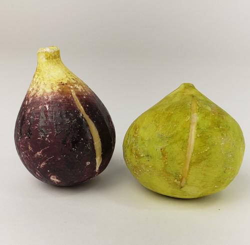 Alabaster Stone Fruits, 2 Figs (1 of 6)