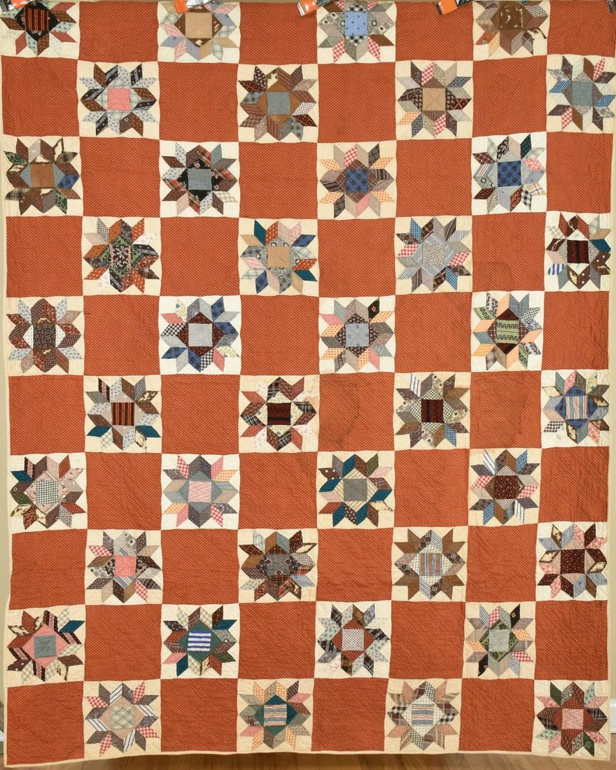 1870's Carpenter's Wheel Quilt (1 of 13)