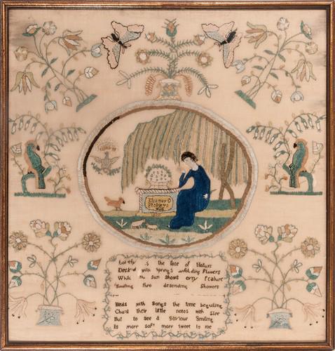 Rare probably Tennessee needlework sampler dated 1822 (1 of 1)