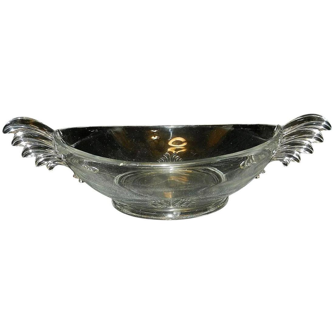 Vintage 1930's Art Deco Fostoria Crystal Glass Winged (1 of 4)