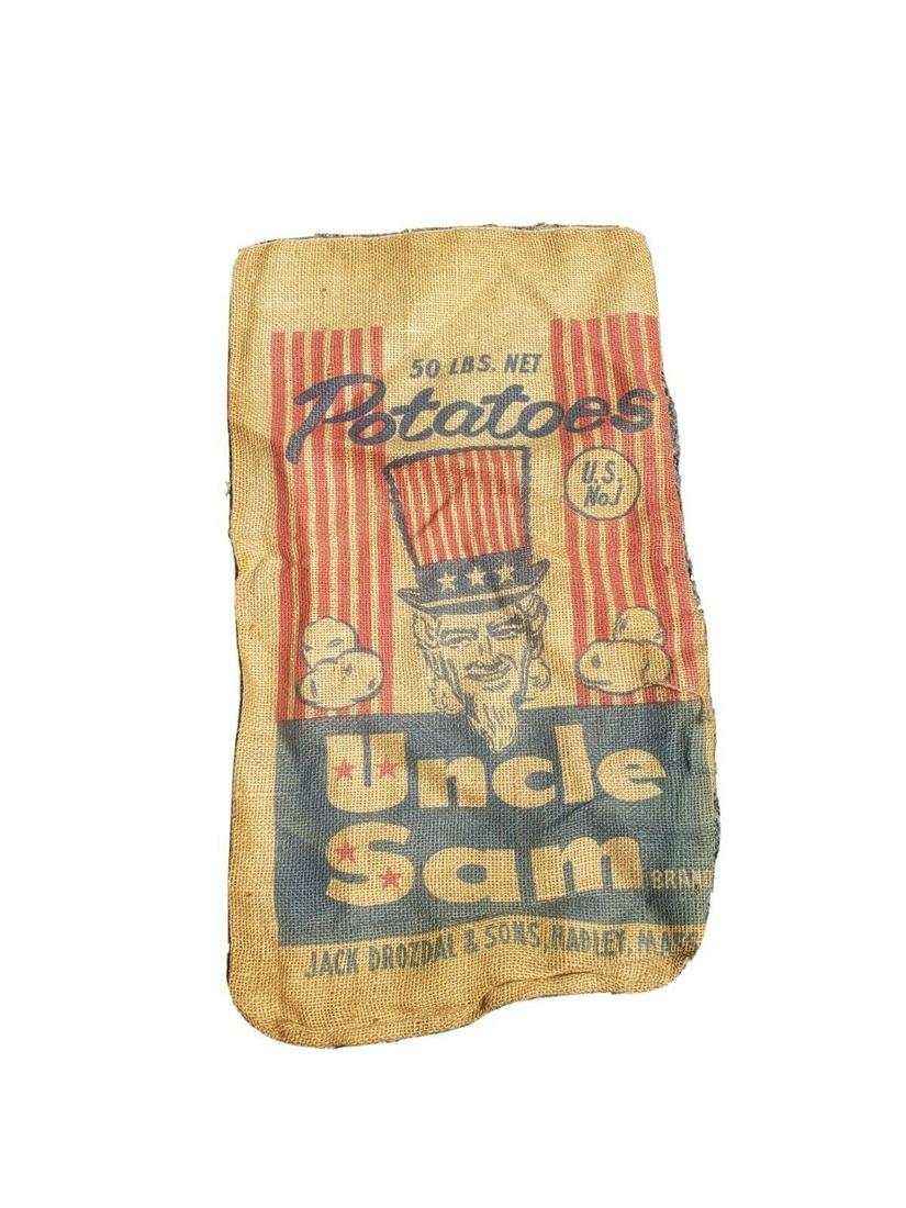 Rare Uncle Sam potato sack bag burlap (1 of 6)