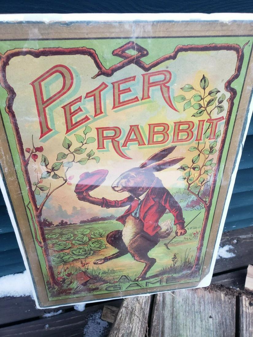 Peter Rabbit game amazing graphics 1910 milton bradley (1 of 10)