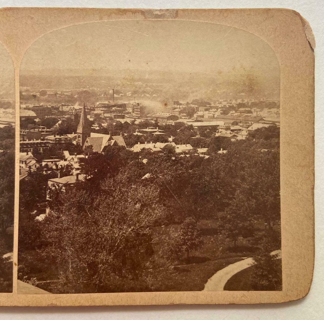 ca. 1870 s SPRINGFIELD MASSACHUSETTS MA CITY BIRDs EYE: ca. 1870 s SPRINGFIELD MASSACHUSETTS MA CITY BIRDs EYE VIEW, STEREOVIEW ca. 1870 s SPRINGFIELD MASSACHUSETTS MA CITY BIRDs EYE VIEW, STEREOVIEW Description Circa 1870s Stereoview; Bird's eye view with