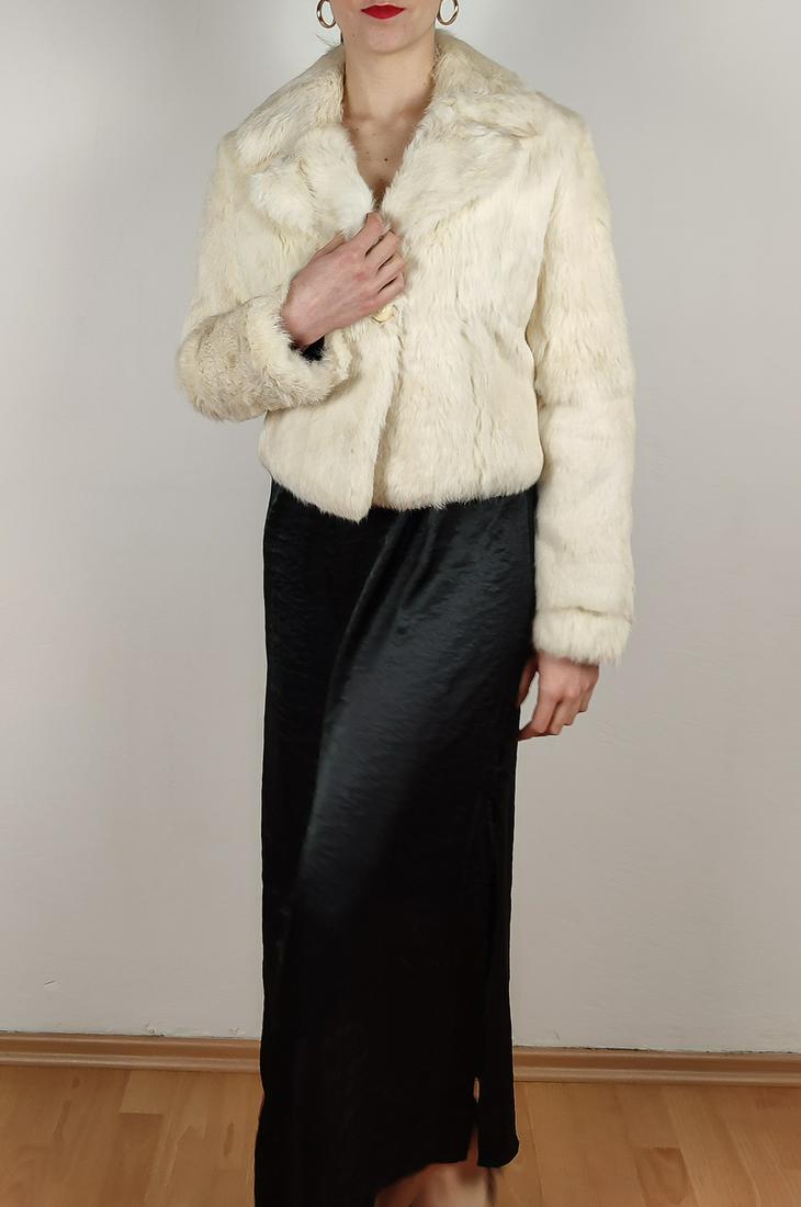 WHITE RABBIT FUR JACKET (1 of 7)