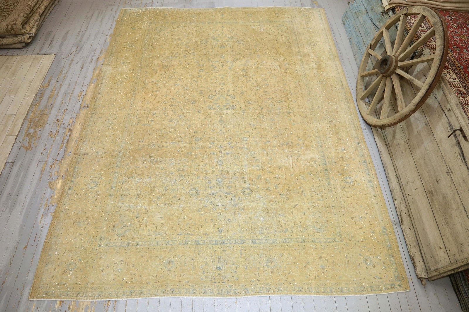 9.8x13.1, Turkish Vintage Rug, Oushak Rug, Bohemian (1 of 10)