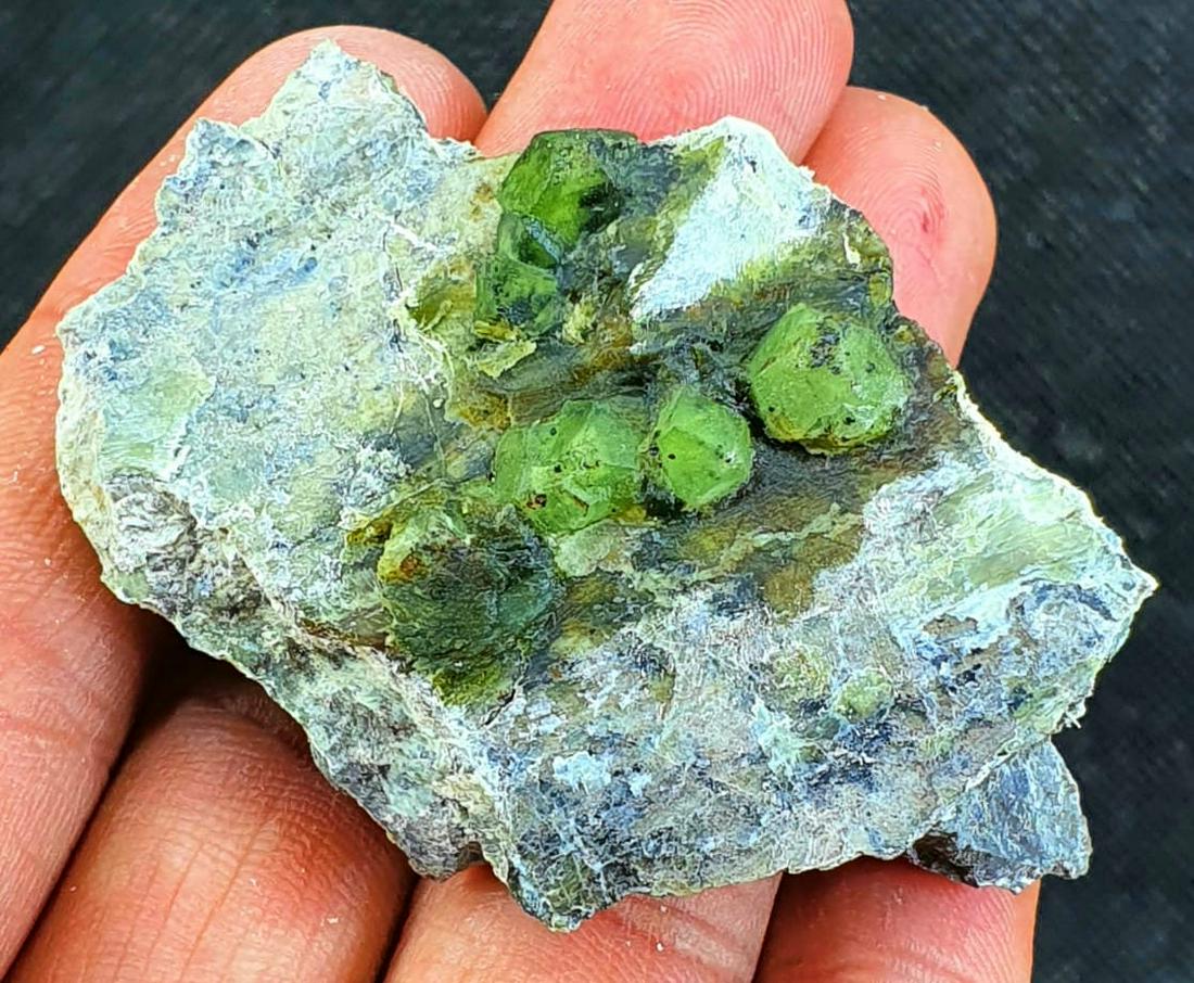 Garnet Crystal Terminated And Undamaged Green Color (1 of 4)