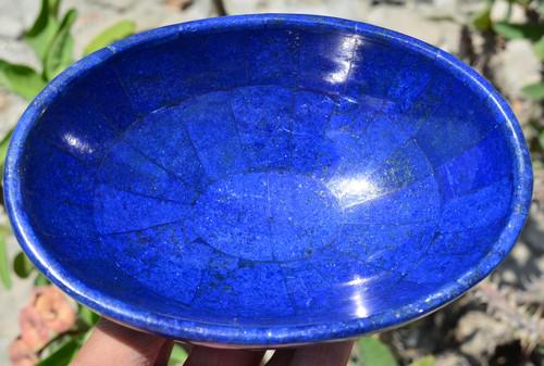 400 Grams Beautiful Lapis Lazuli Hand Made Bowl (1 of 5)