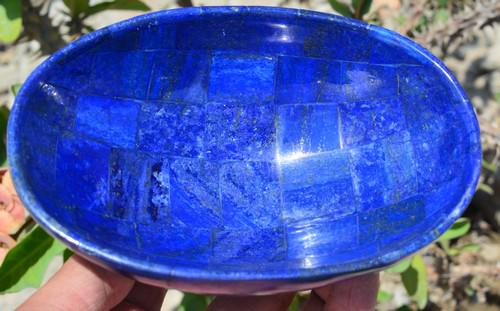 380 Grams Beautiful Lapis Lazuli Hand Made Bowl (1 of 5)