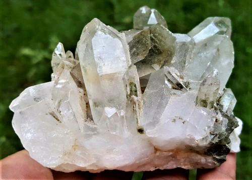 Chlorine Quartz Cluster - 276 Grams (1 of 3)