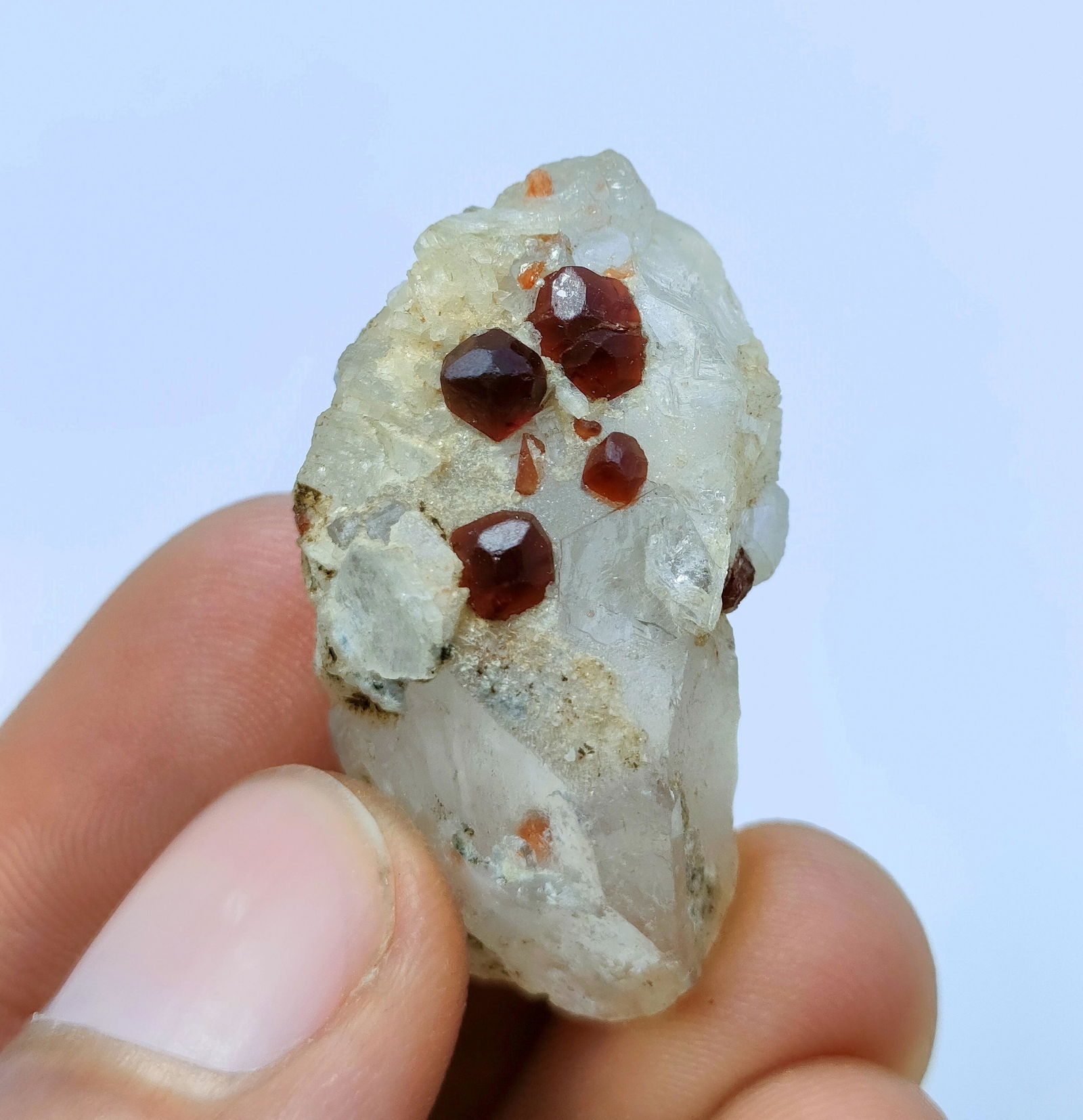 12  Gram Beautiful  Natural Garnet With Quartz Specimen (1 of 3)