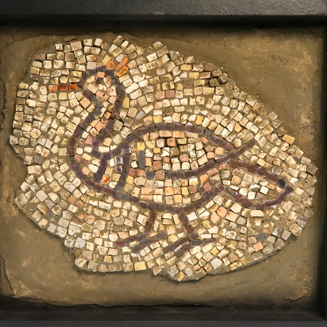 Roman Mosaic Panel with Duck, c. 4th Century A.D. (1 of 4)