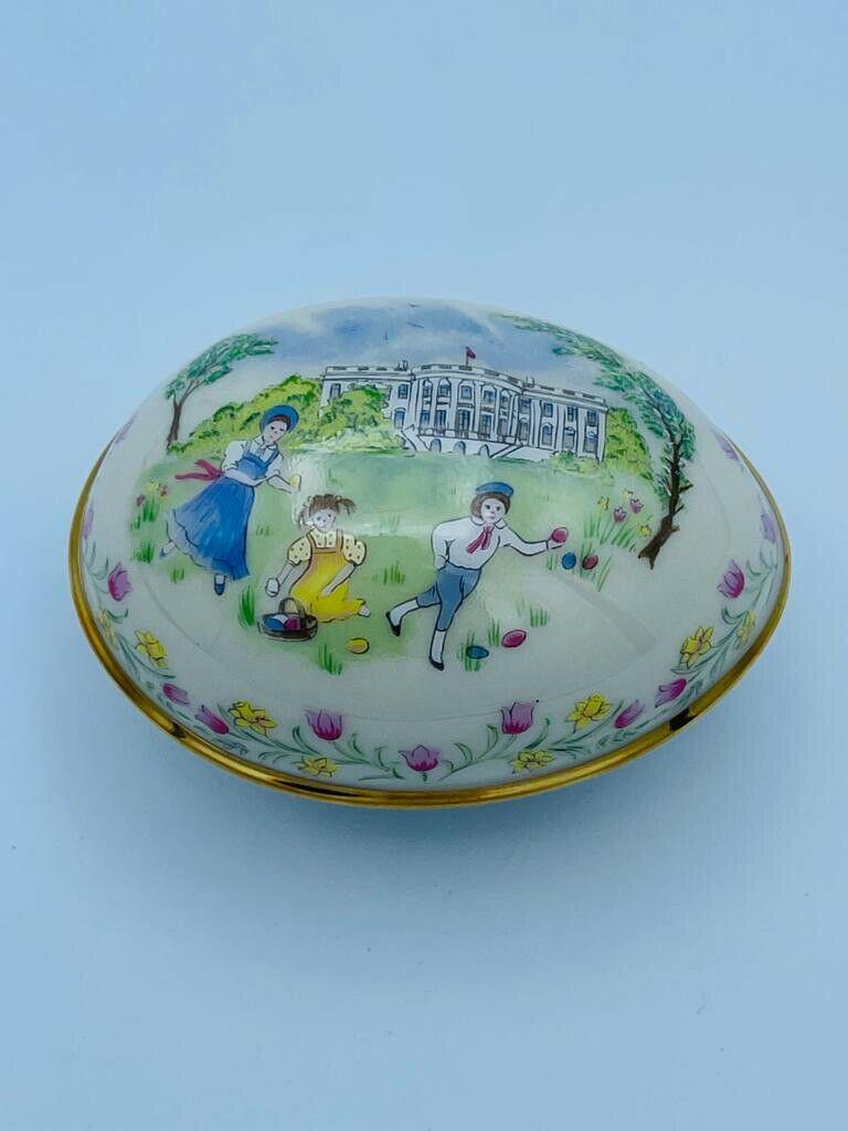 Lenox Easter Egg Trinket Pill Box 1984 Egg Hunt on: Lenox Easter Egg Trinket Pill Box 1984 Egg Hunt on White House Lawn. Reserve: $25.00 Shipping: Domestic: Flat-rate of $20.00 to anywhere within the contiguous U.S. International: Foreign shipping rate