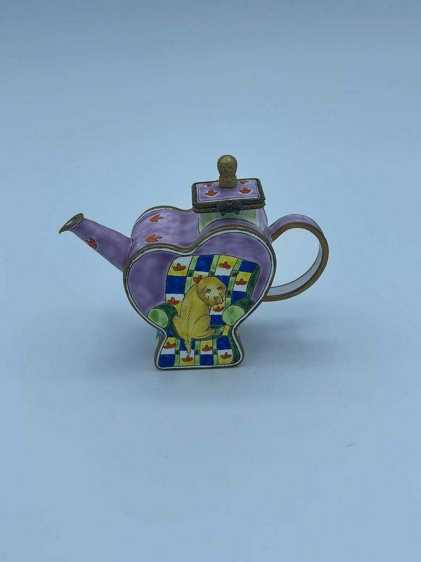 kelvin chen miniature enamel teapot No. 455- Rare: kelvin chen miniature enamel teapot No. 455- Rare. Reserve: $35.00 Shipping: Domestic: Flat-rate of $20.00 to anywhere within the contiguous U.S. International: Foreign shipping rates are determined b