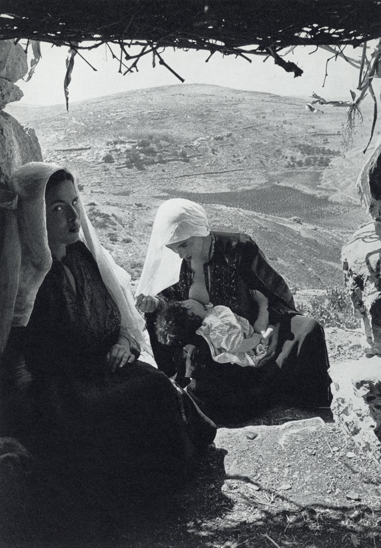 EDOUARD BOUBAT - Young Women in Bethlehem, 1957: Artist: Edouard Boubat Title: Young Women in Bethlehem, Jordan, 1957 Medium: Sheet Fed Gravure, 1973, Switzerland Dimensions: 7.35x10.55" Description: Heat Wax Mounted on 11x14" Conservation Board Art