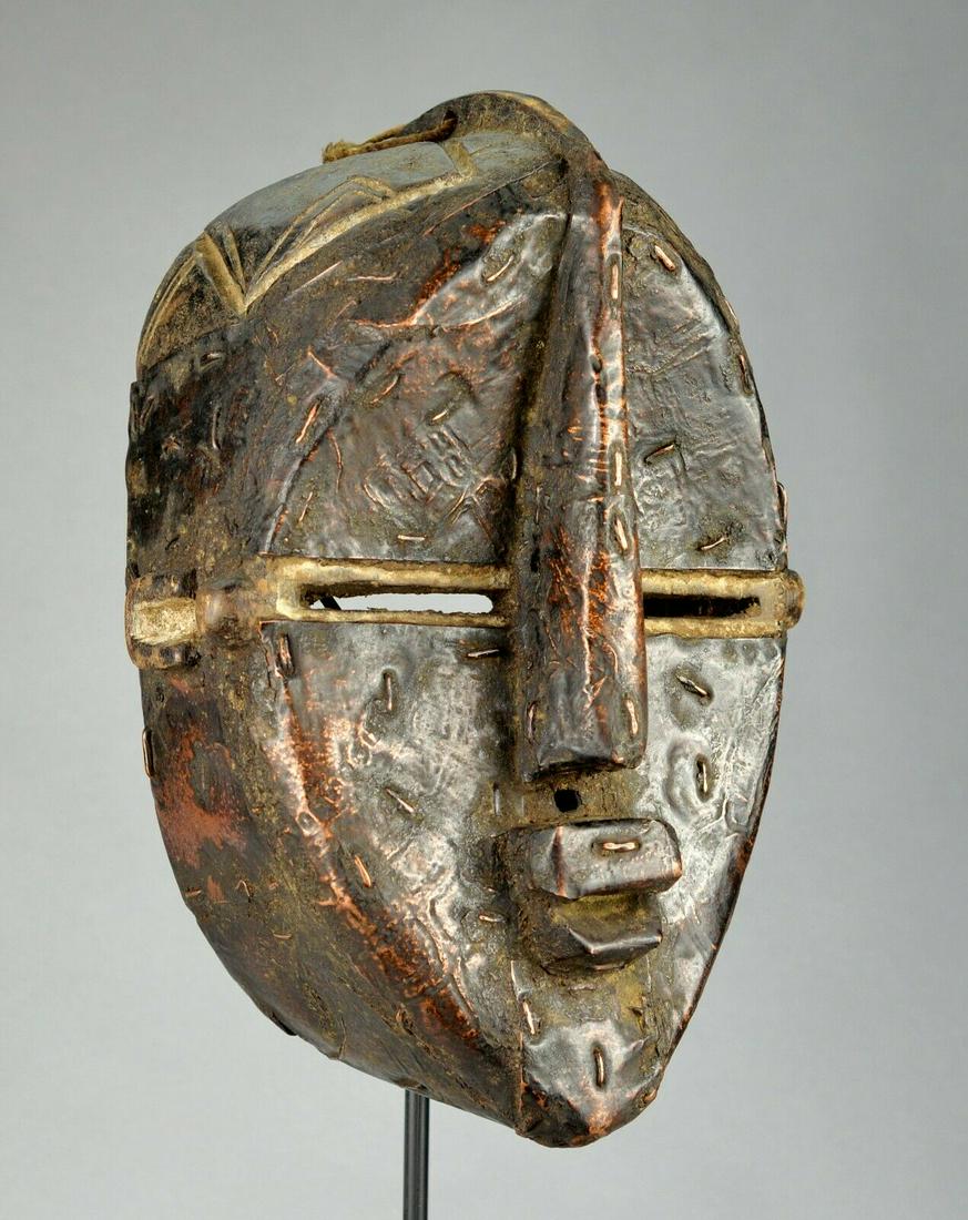 Rare LWALWA Lwalu Mask with copper Congo African Tribal (1 of 12)
