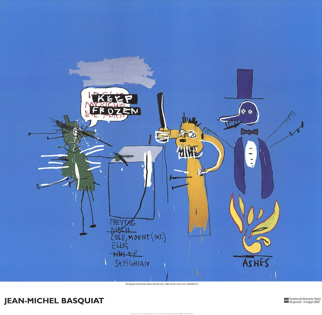 Jean-Michel Basquiat - The Dingoes that Park Their (1 of 1)