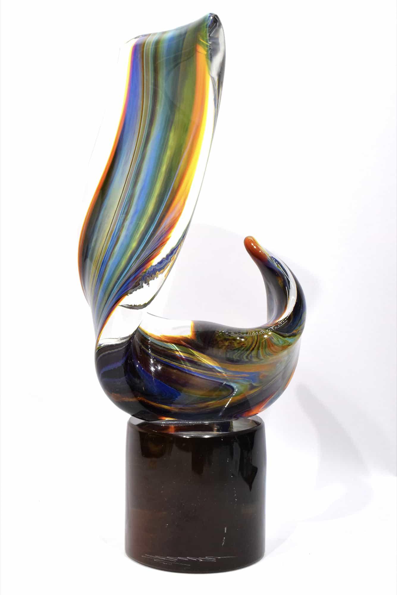Top Murano glass Calcedonio Sculpture " Tape in the (1 of 7)