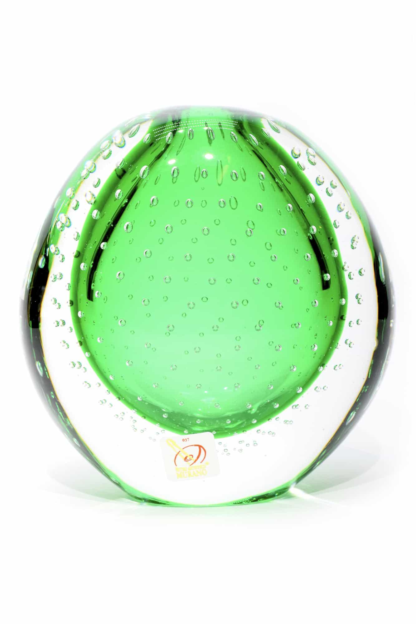 Murano glass Submerged vase  signed (1 of 8)