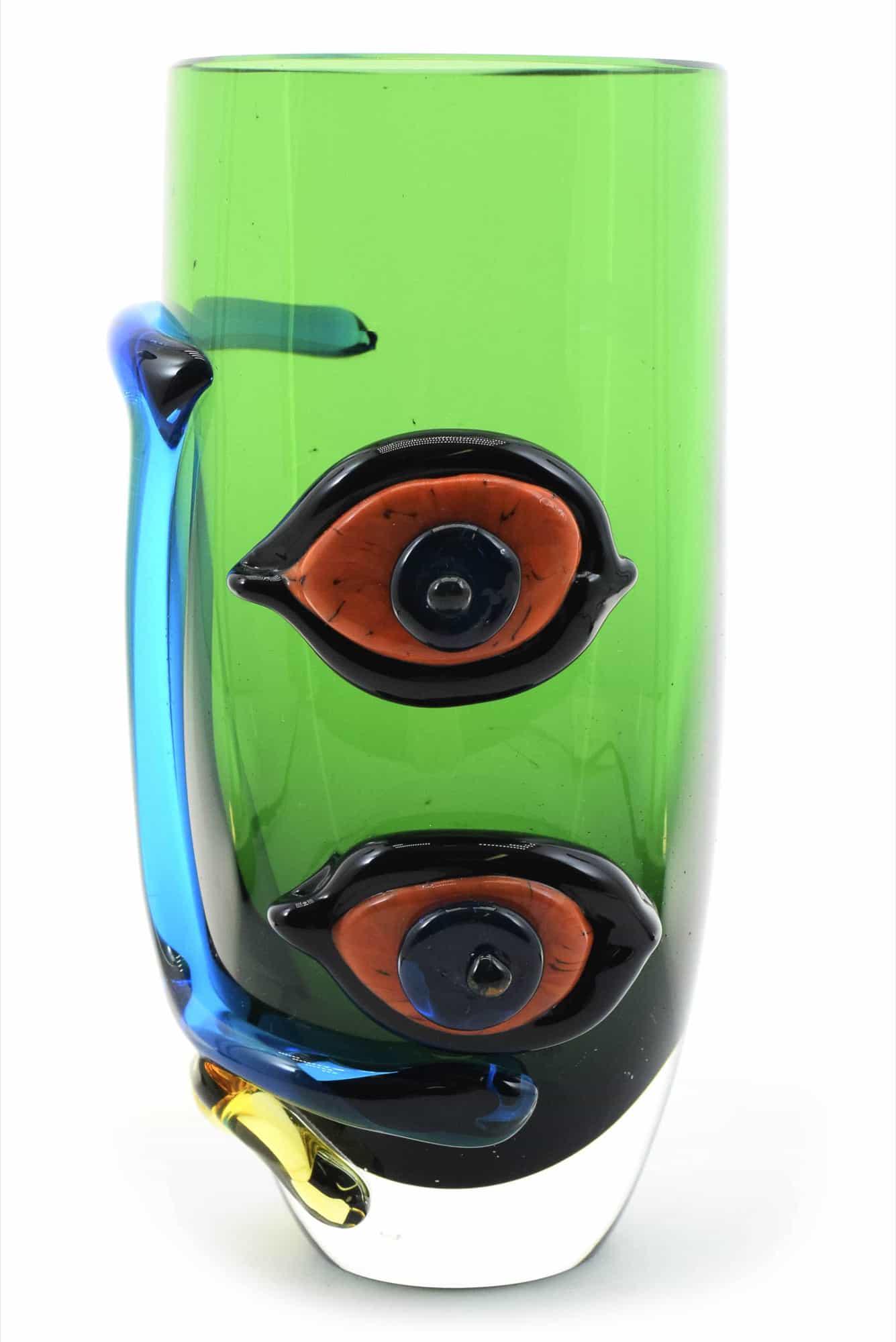 Giuliano Tosi - Murano glass Goblet Picasso signed (1 of 6)