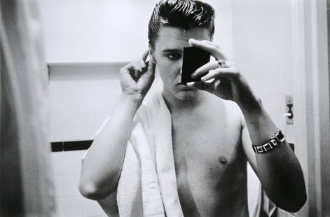 Alfred Wertheimer: Elvis Presley. New York, 1956: Artist: Alfred WertheimerTitle: Elvis Presley. New York, 1956Date Printed: 2008Medium: High Quality Photo Print with Copyright Alfred Wertheimer / Contact Press Images / Grazia NeriOrigin: Printed