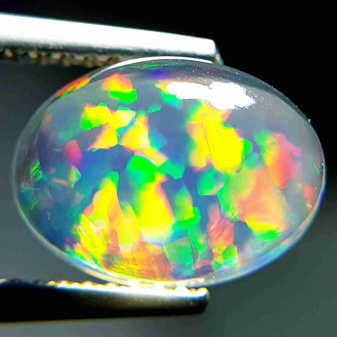 Natural Fire Opal Oval Cabochon 3.52 ct (1 of 5)