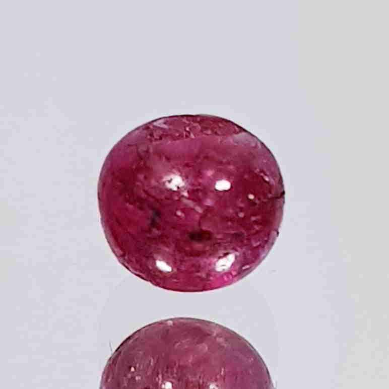 1.81 Ct Natural 5mm Ruby Bead Drilled (1 of 5)