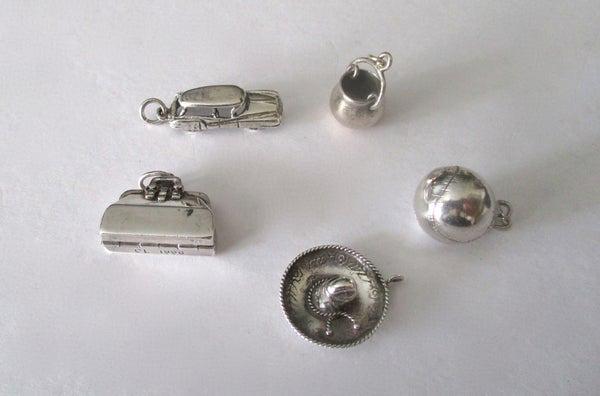 Five Sterling Silver Small Charms/Pendants (1 of 11)