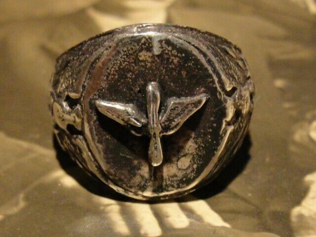 Antiqued Sterling Silver World War II 2 United States (1 of 5)