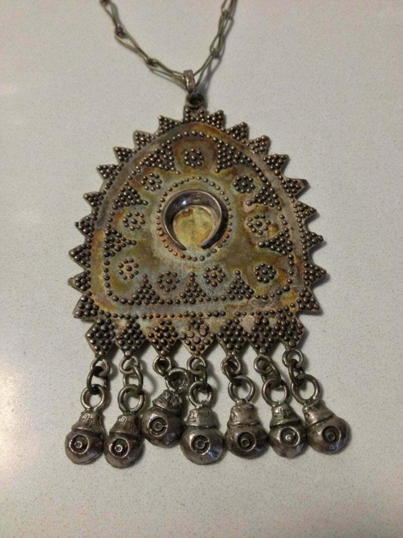 Sterling Silver Necklace with Brass Closure and (1 of 8)