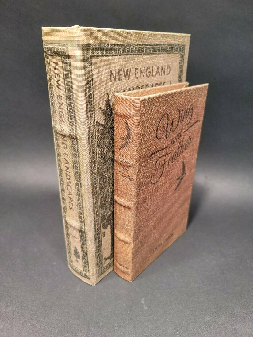 Wood Faux Book Secret Box Brown (1 of 12)