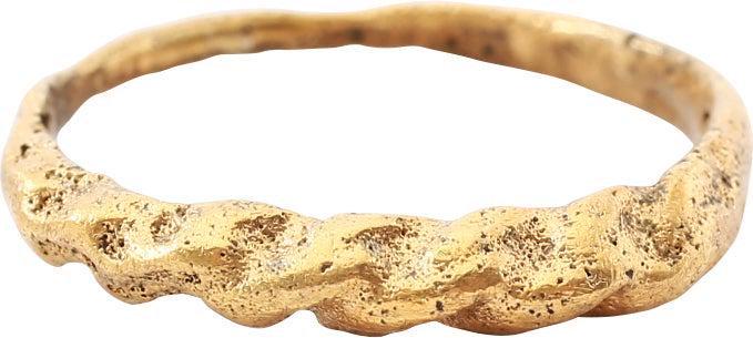 FINE VIKING TWISTED RING C.866-1067 AD, SZ 9 1/4 (1 of 3)