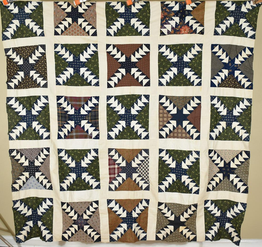 1880's Wild Goose Chase Quilt Top (1 of 10)