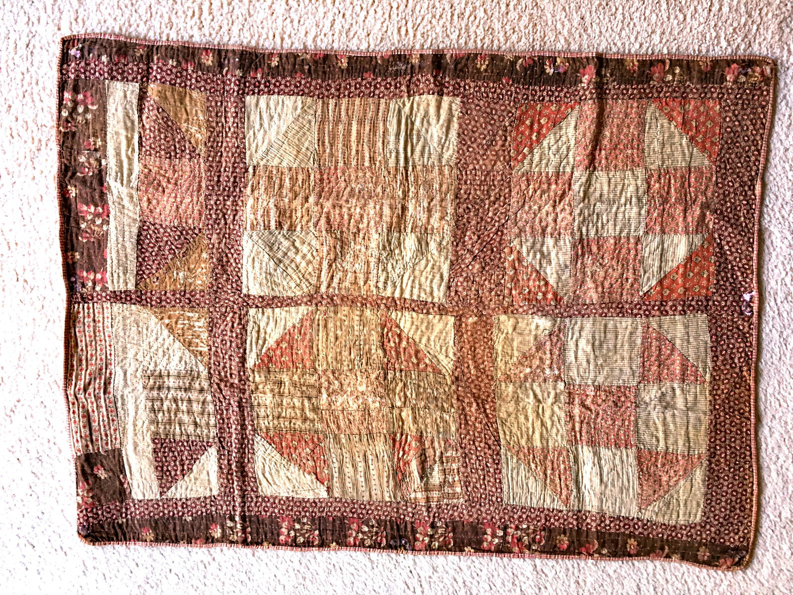 Early Reversible Crib Quilt #20 (1 of 2)