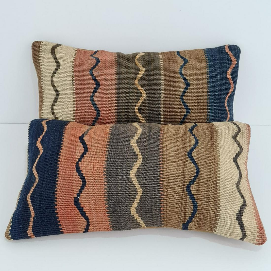 2x Kilim Cushion Pillow Cover,from Handwoven Old Kars (1 of 12)