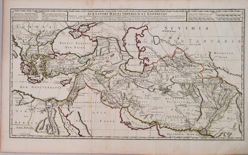 1731 Delisle Map of Alexander the Great's Conquests -- (1 of 1)
