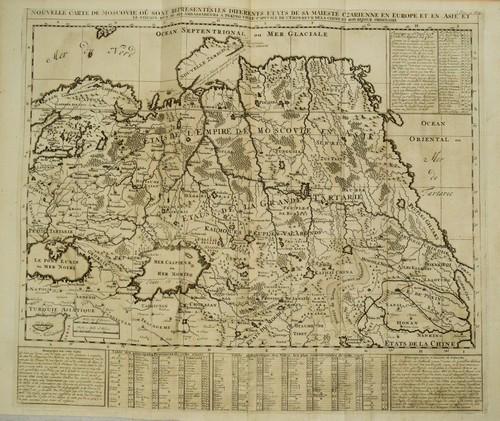 1720 Chatelain Map of Russia -- Nouvelle Carte de (1 of 1)