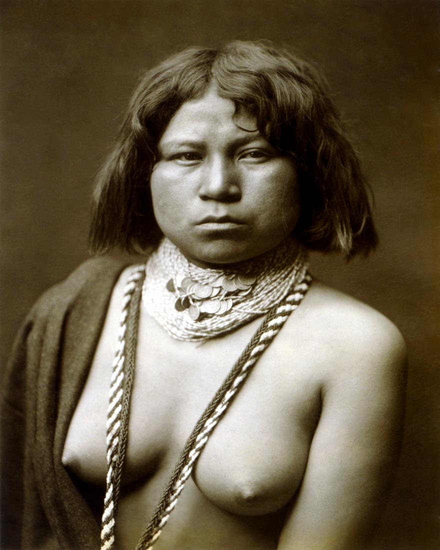 1903, MOJAVE; JUDITH, BY EDWARD CURTIS: Title: 1903, MOJAVE; JUDITH, BY EDWARD CURTIS Artist/Source: EDWARD SHERIFF CURTIS, (AMERICAN, 1868-1952) Medium: PUBLISHED CONTEMPORARY PHOTOLITHOGRAPH, WITH RESTORATION; AFTER CURTIS ORIGINAL NEGATI